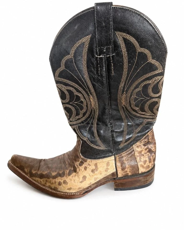 Botas de couro python verdadeiro Estrada Boots para homem 43 Mexico cowboy western – photo 6